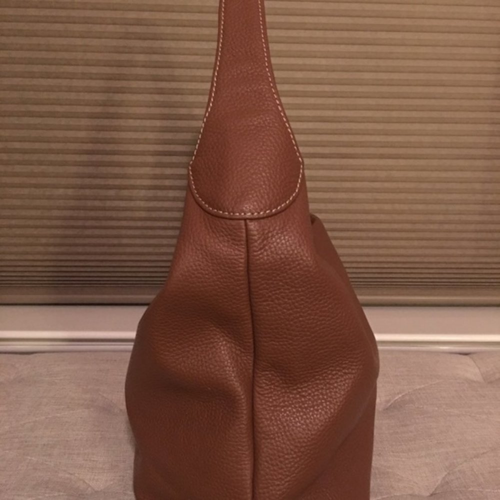 Dooney & Bourke Pebble Leather Logo Lock Hobo - Picture 5 of 7